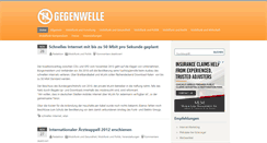 Desktop Screenshot of gegenwelle.de